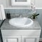 Msi White 21in X 18in Oval Porcelain Overmount Vanity Sink ZOR-PT-SNK-0016 - alternate 5